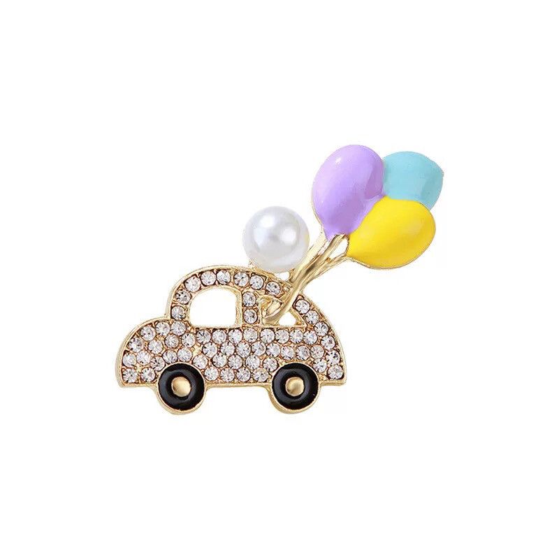 Balloon Car Brooch