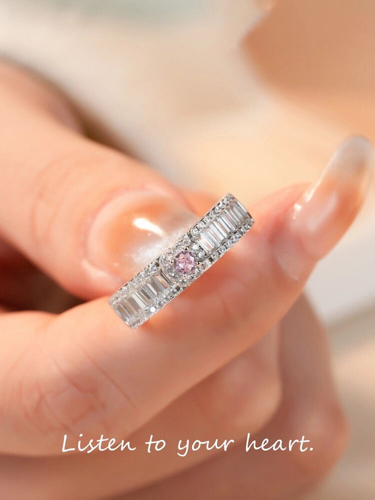 Pink Zircon Eternity Ring