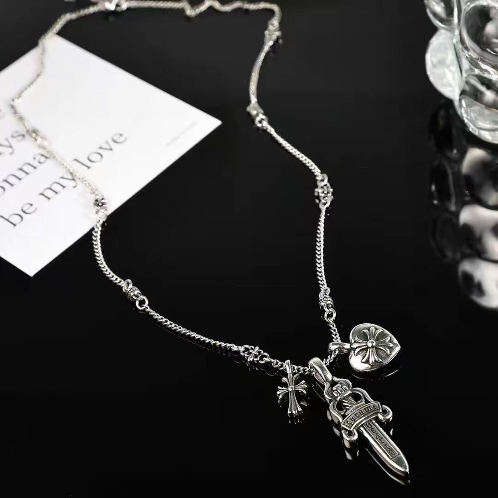 This necklace boasts rich layered aesthetics