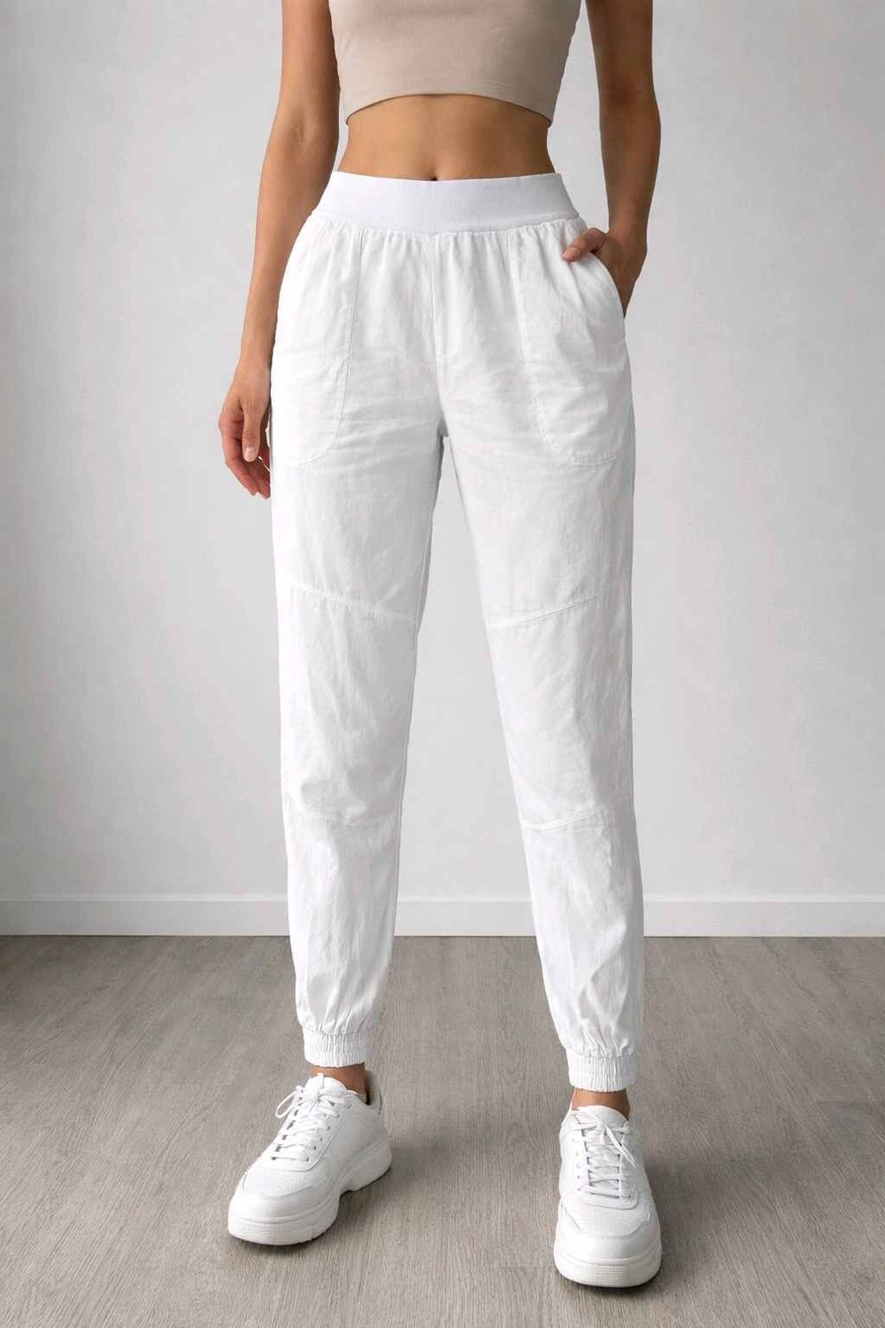 Country Road White Cotton Pants - Sz 12