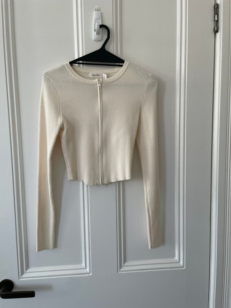 Glassons Cream Knit Cardigan Size S