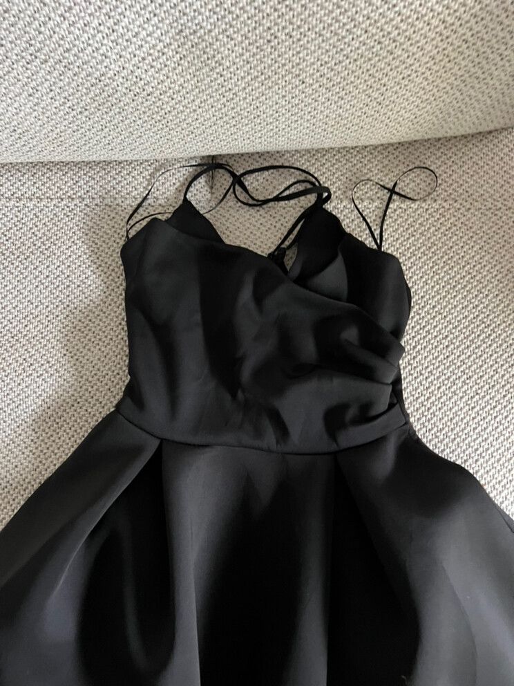 princess polly baby blue dress BLACK SATIN MAXI DRESS OPEN BACK RRP£55 *message