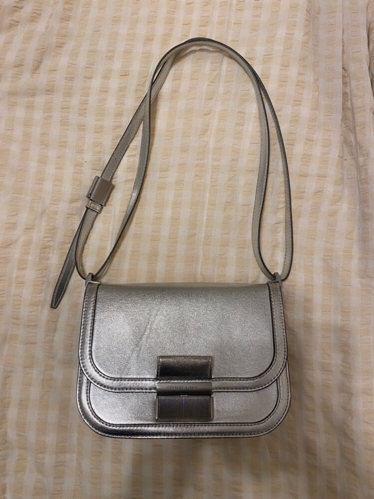 Charles And Keith Bag - Silver Bag