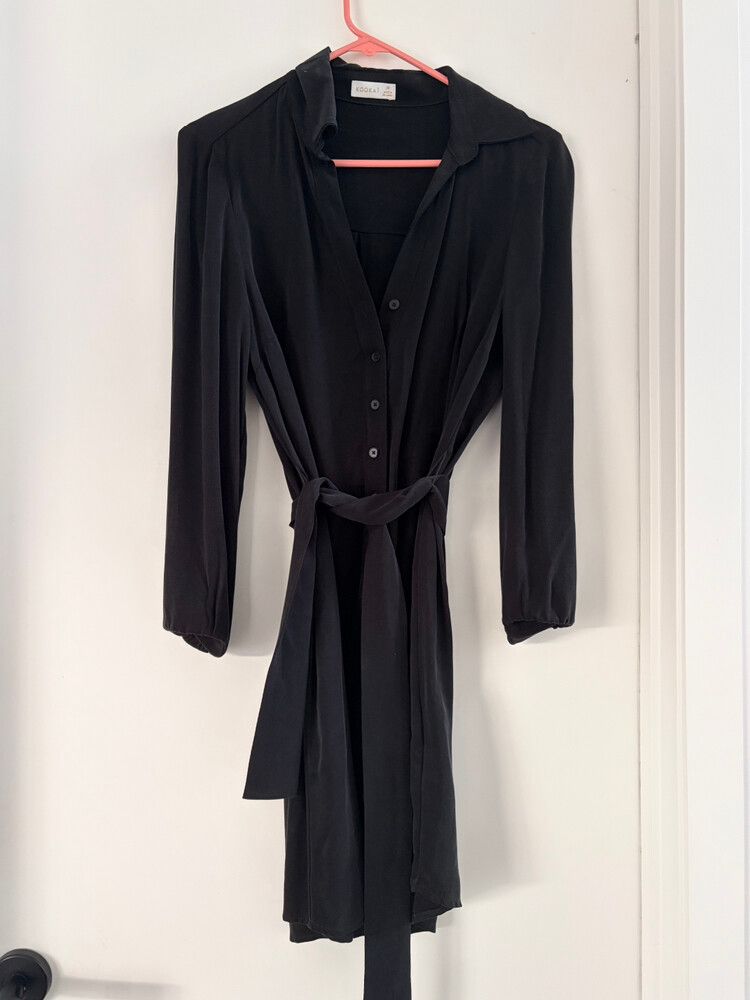 Kookai Black Shirt Dress