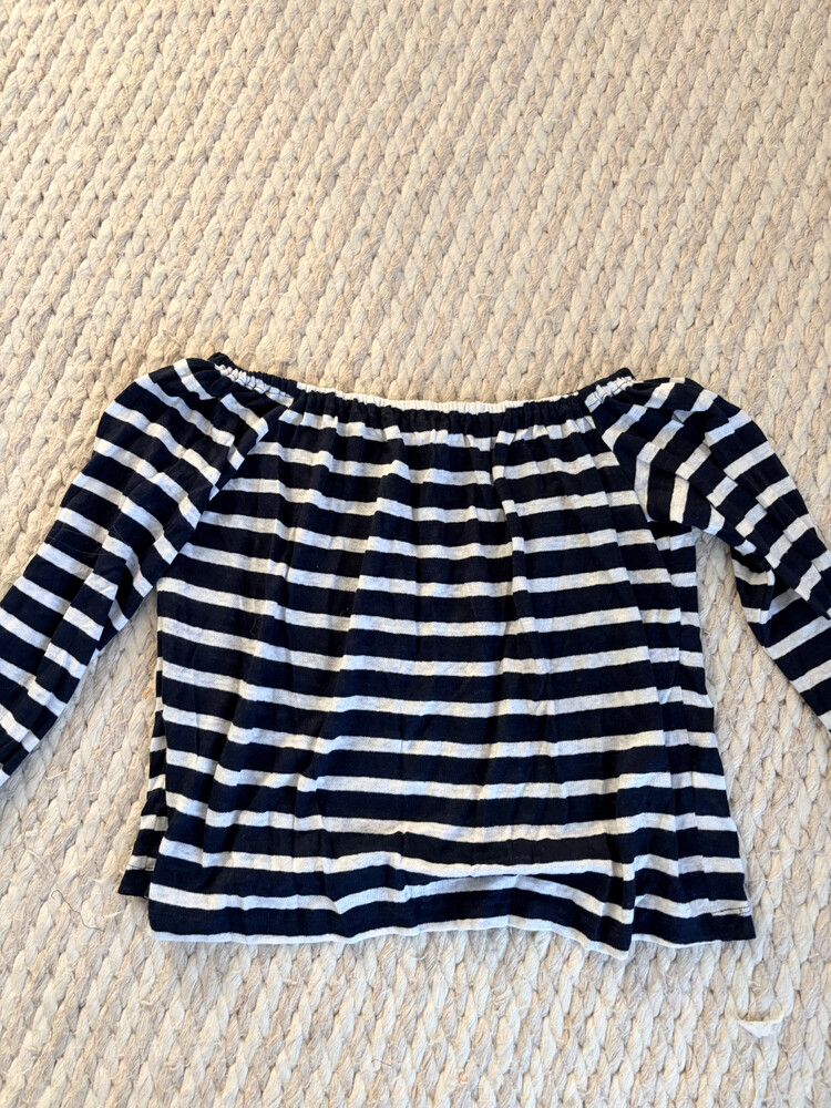 kookai Bardot style linen top