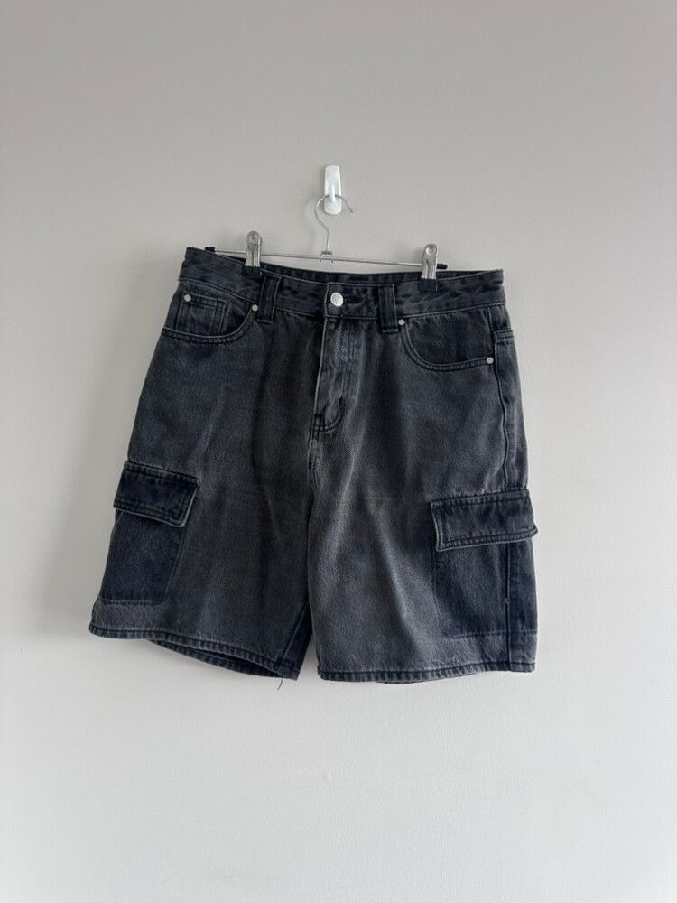 Beyond Her Grey Denim Shorts