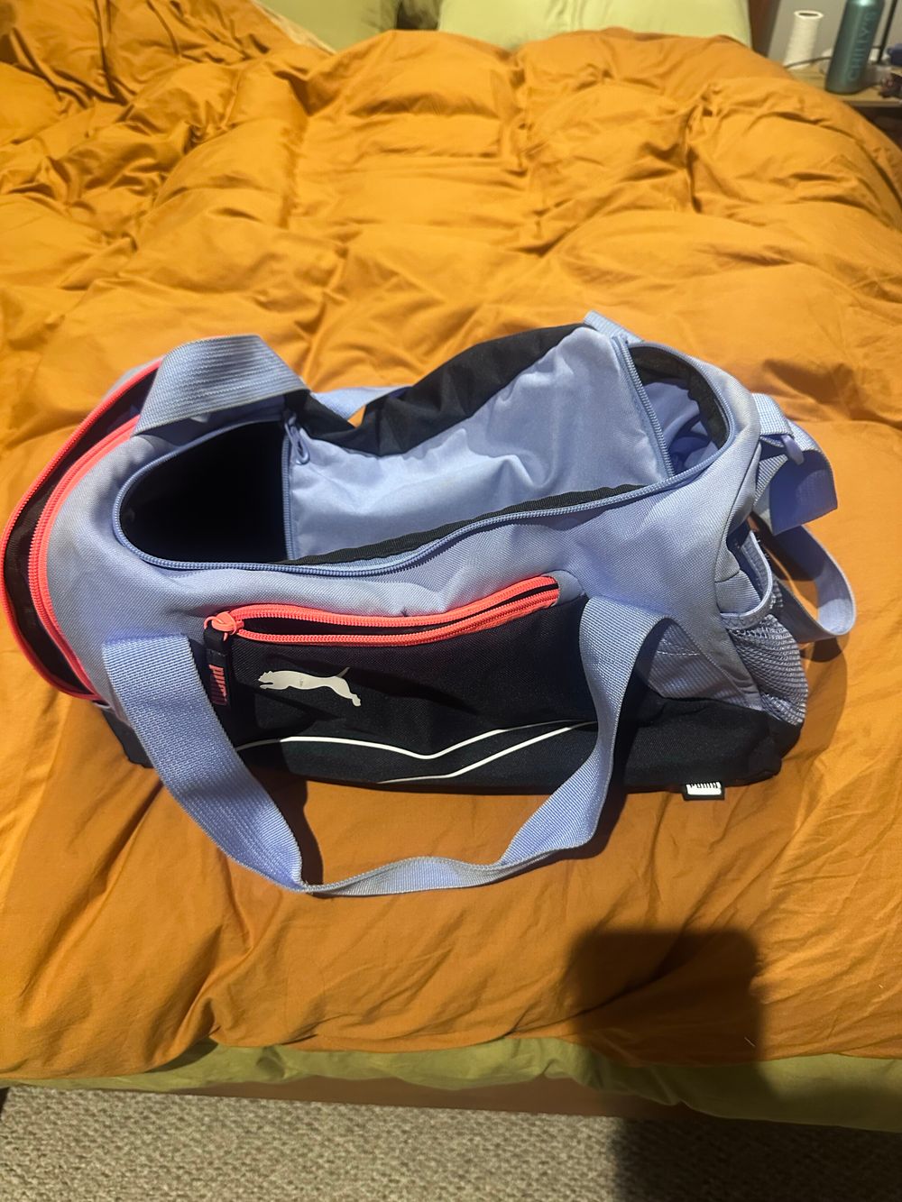 Puma Navy and Purple Duffle Bag