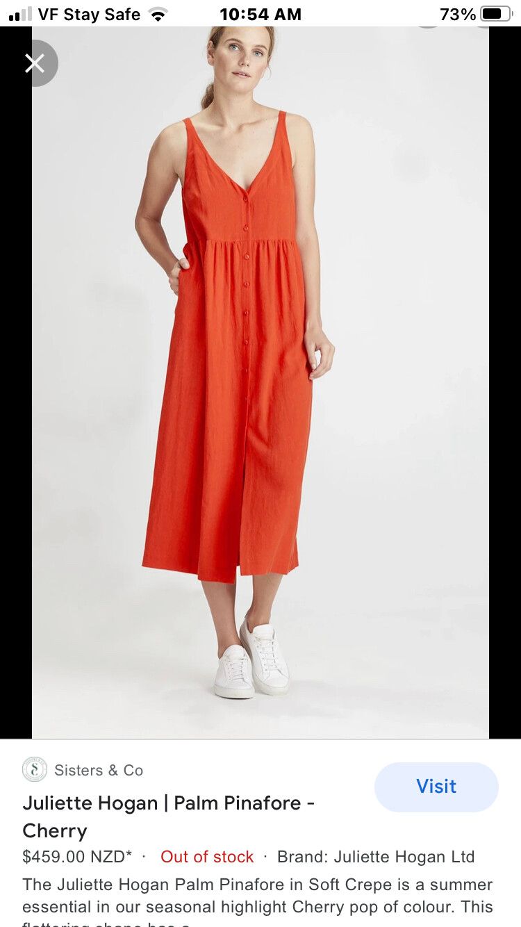 red dress linen Red Linen Blend Cut-Out Maxi Dress L / Red main image 0