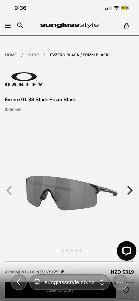 Oakley EVZero blade sunglasses