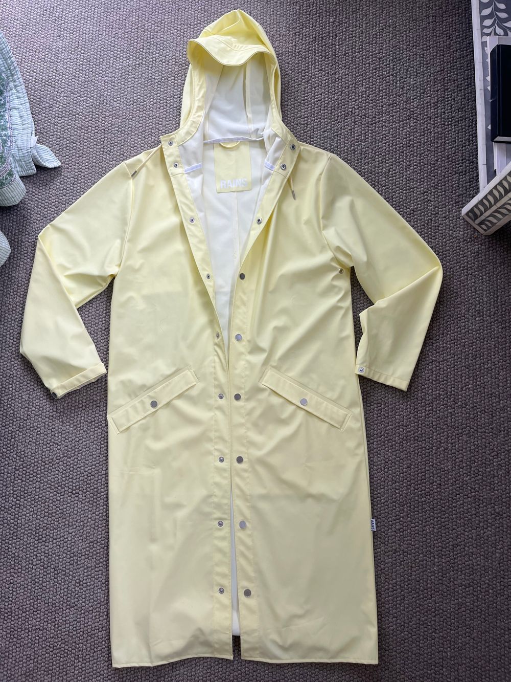 Rains coat butter yellow