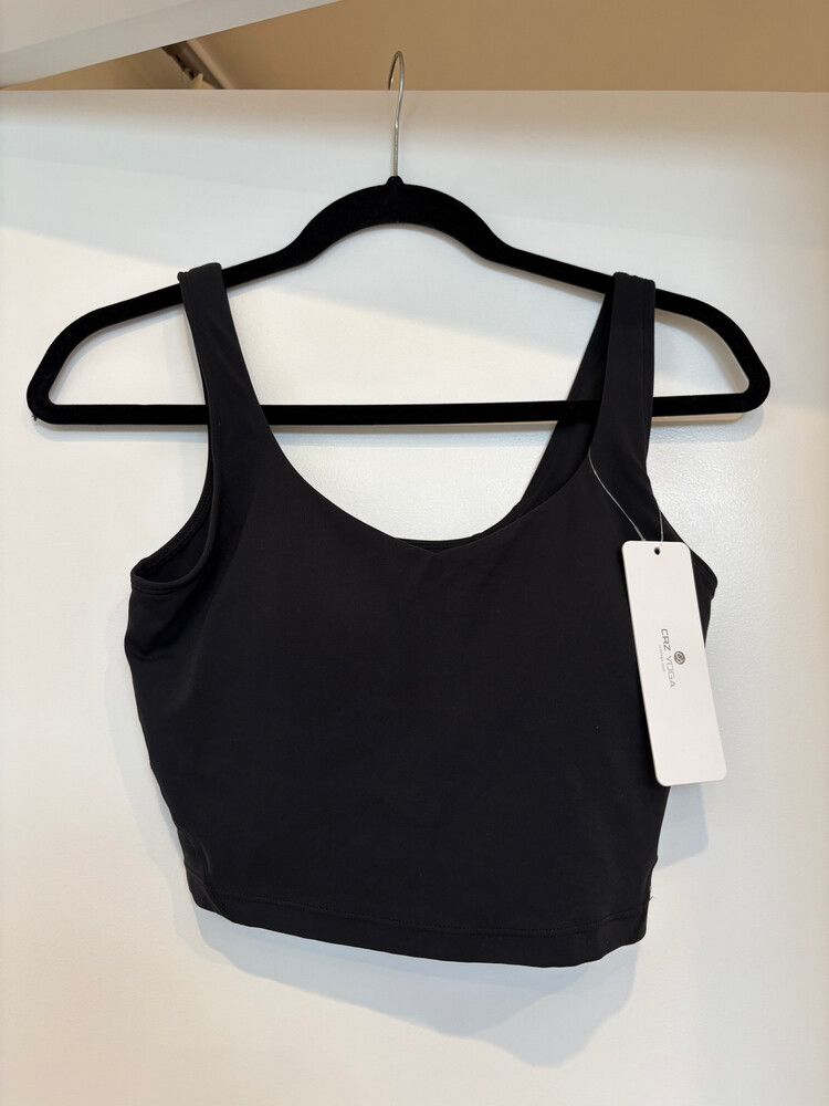 CRZ YOGA Black Crop Yoga Bra