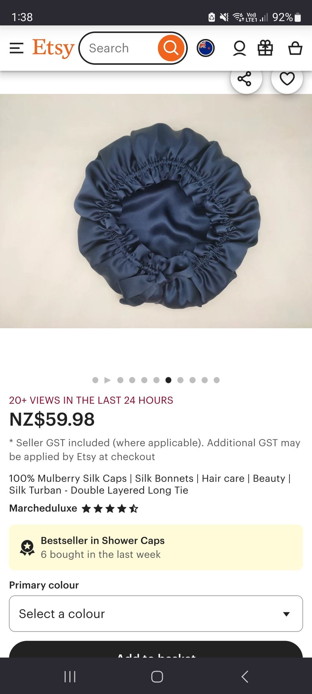 Mulberry Silk Bonnet