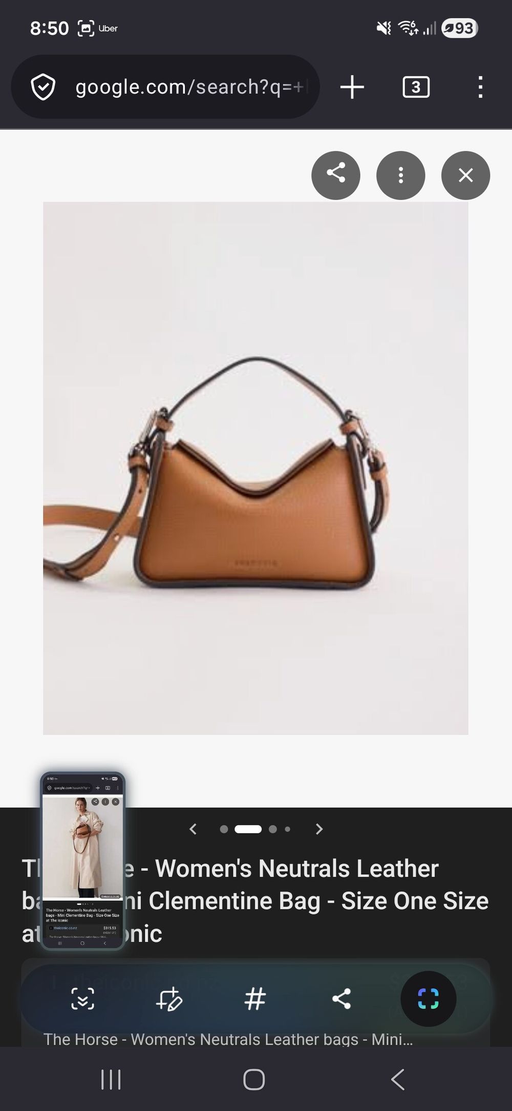 The Horse Tan Leather Mini Clementine Bag