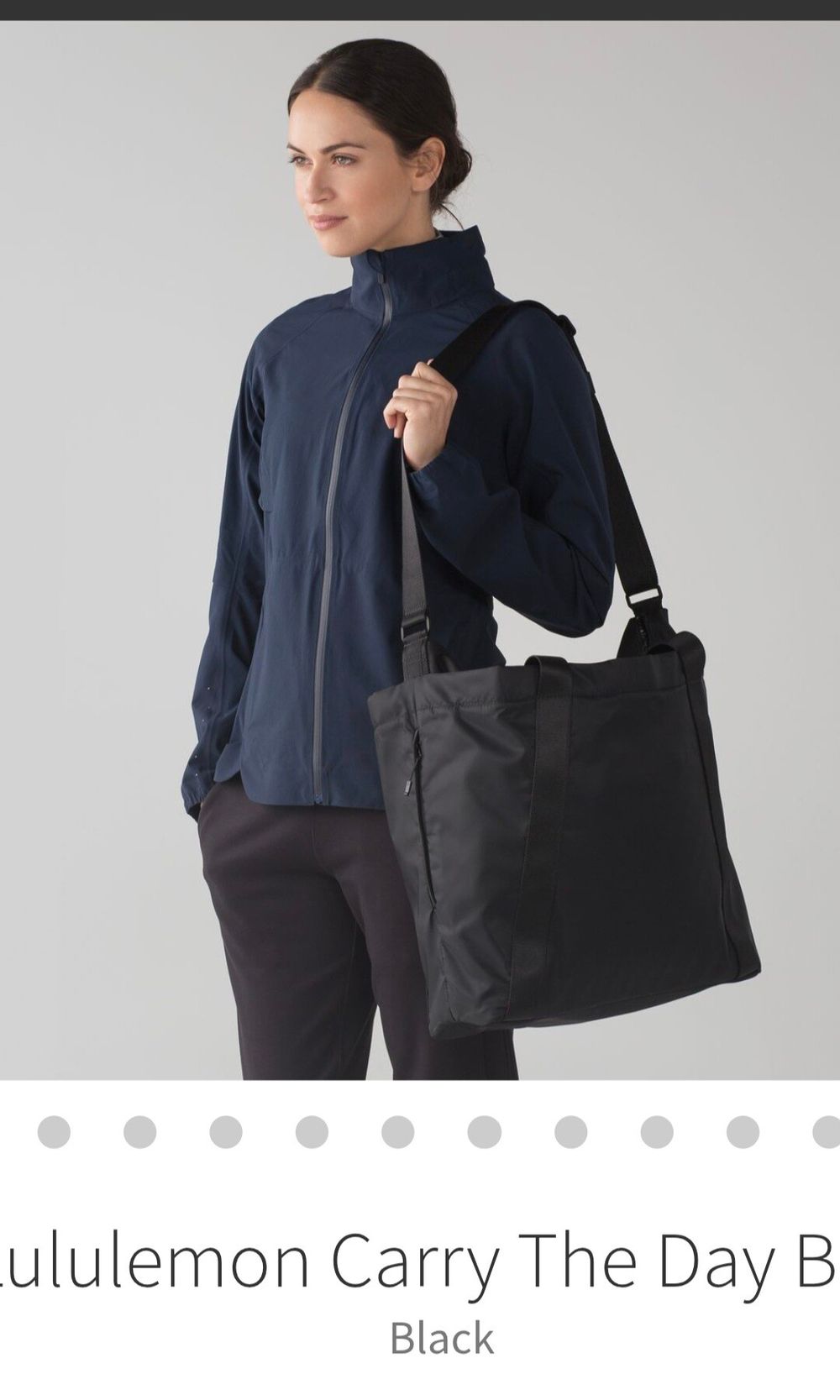 Lululemon Black 'Carry the Day' Bag