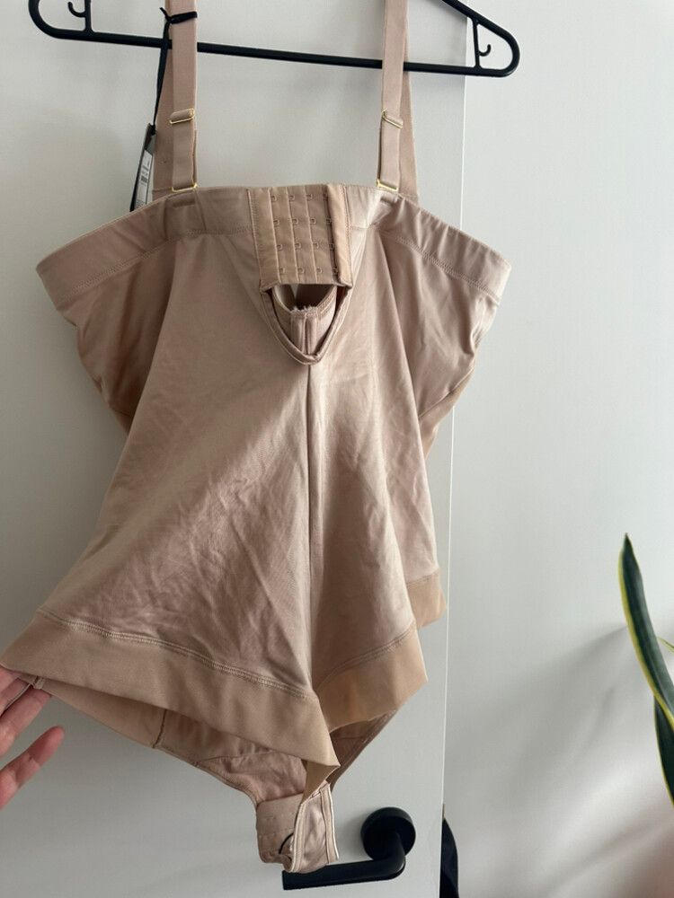 City Chic Strapless Latte B/Suit