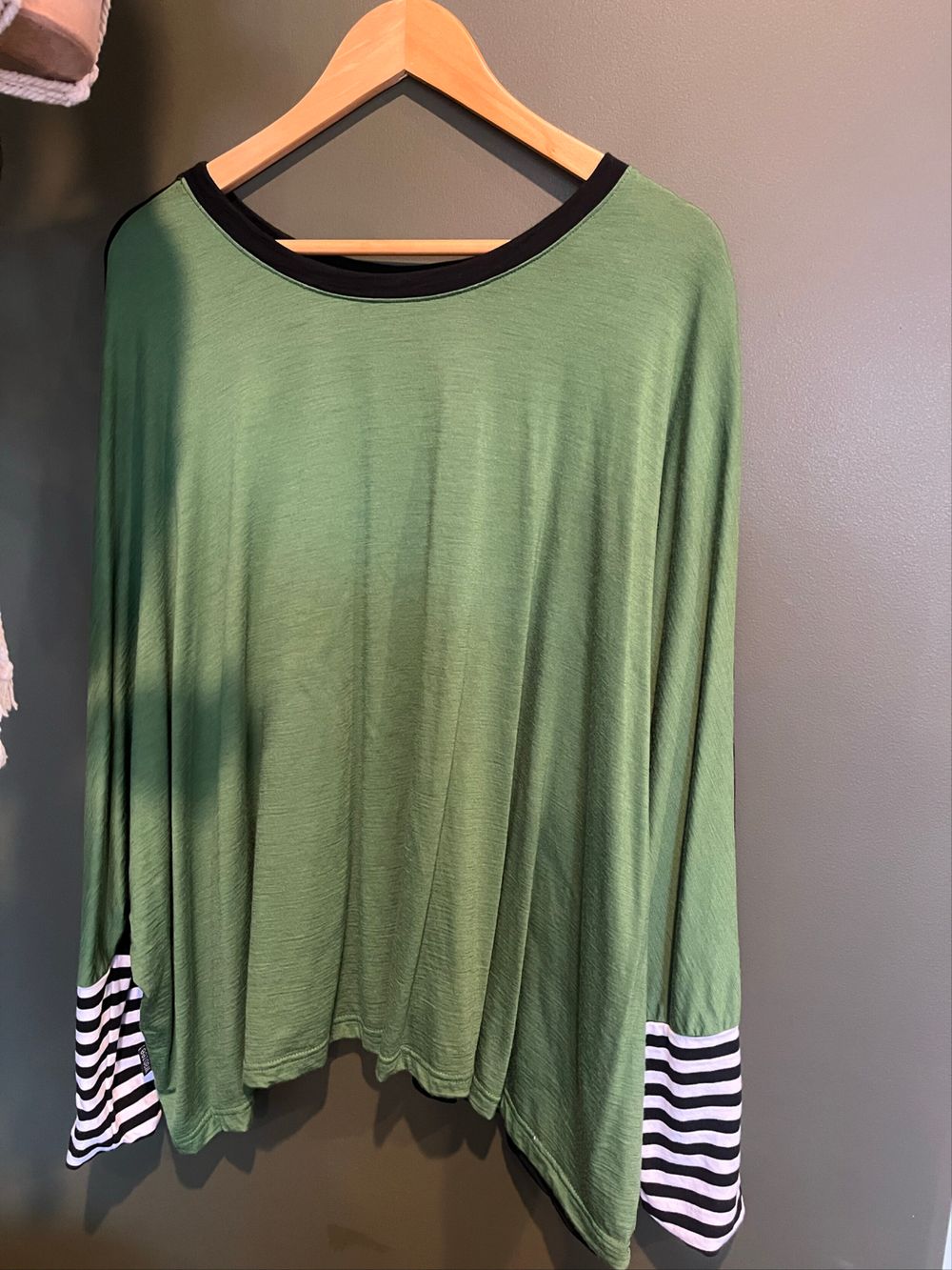 Wadzee Green Reversible Merino Top