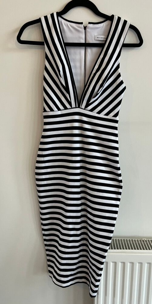Bec & Bridge - Bec & Bridge Black White Stripe Dress on Designer Wardrobe