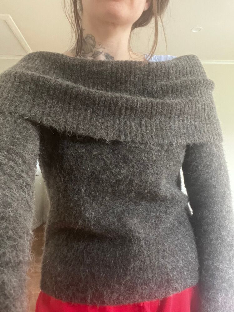 Alpaca Wool Boat Neck Jumper