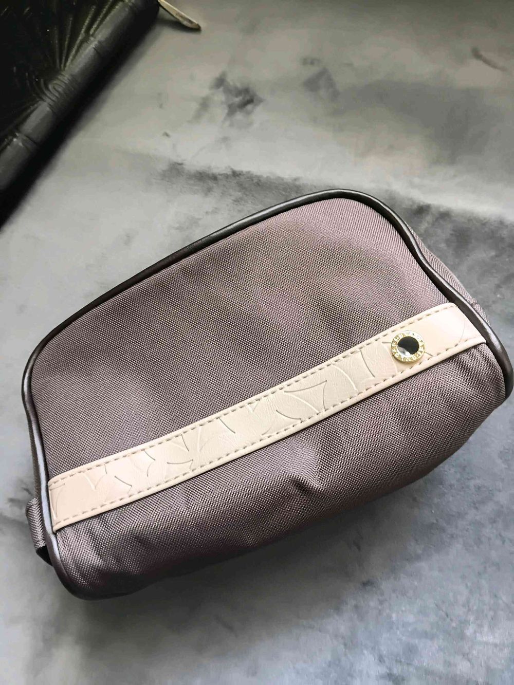 Bulgari Brown Cosmetic Bag