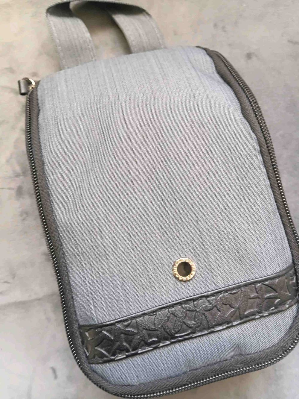 Bvlgari Grey Tote Bag or Top Handle Handbag
