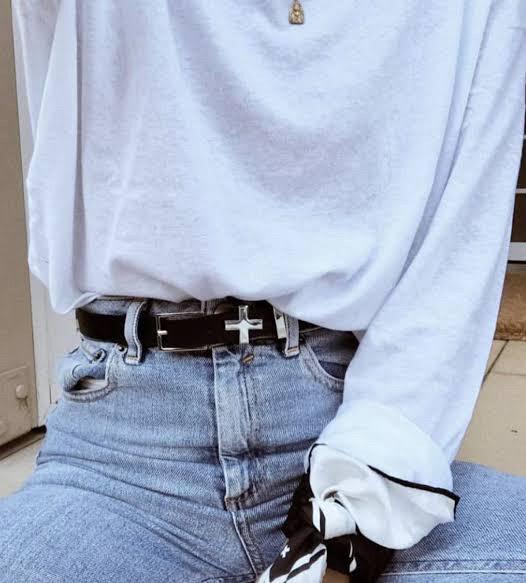 Dylan Kain Black/Silver Brooklyn Belt The Brooklyn Black Leather Belt in Silver – Dylan Kain main image 3