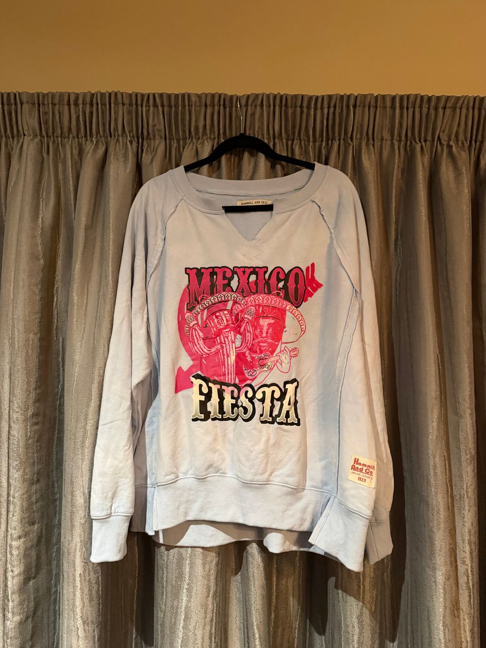 Hammill And Co Mexico Fiesta Blue Sweatshirt