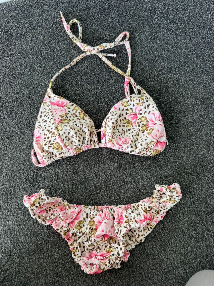 Floral leopard Bikini Set