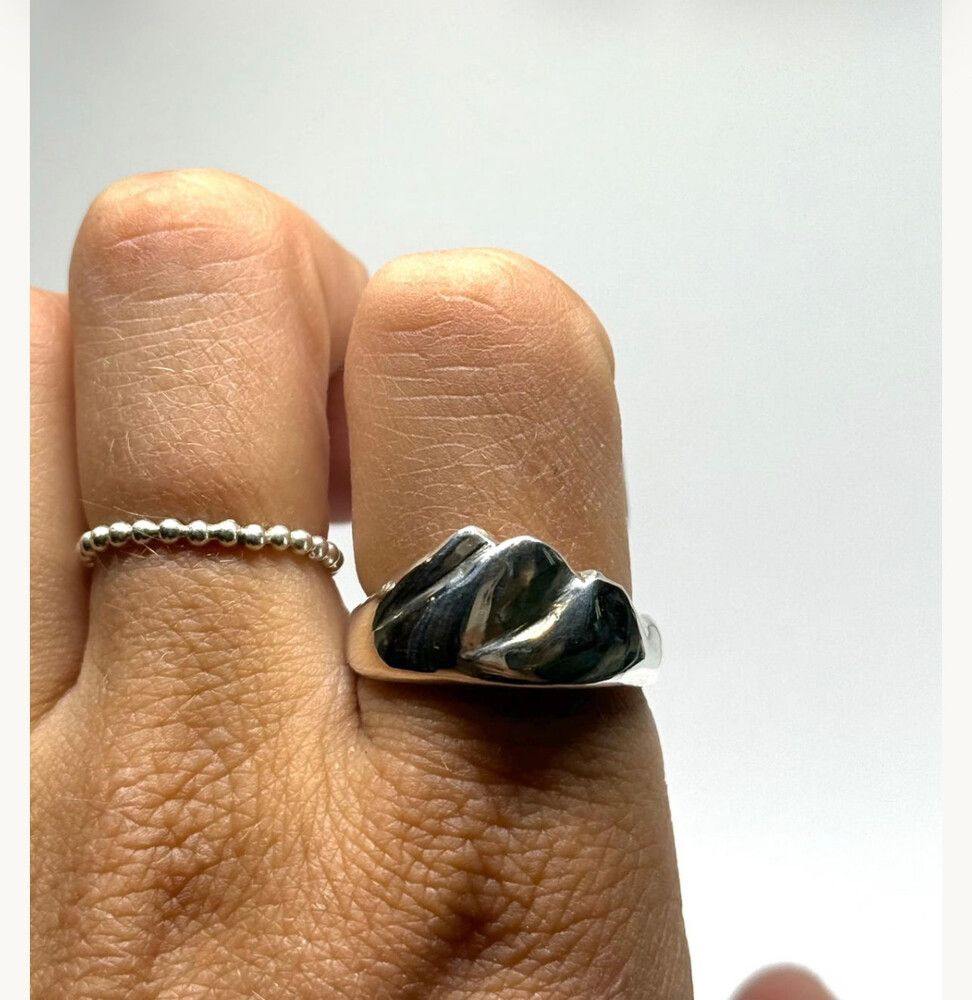 Aoraki / Mt Cook Sterling silver ring