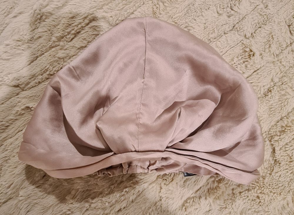 Love Silk pink hair turban