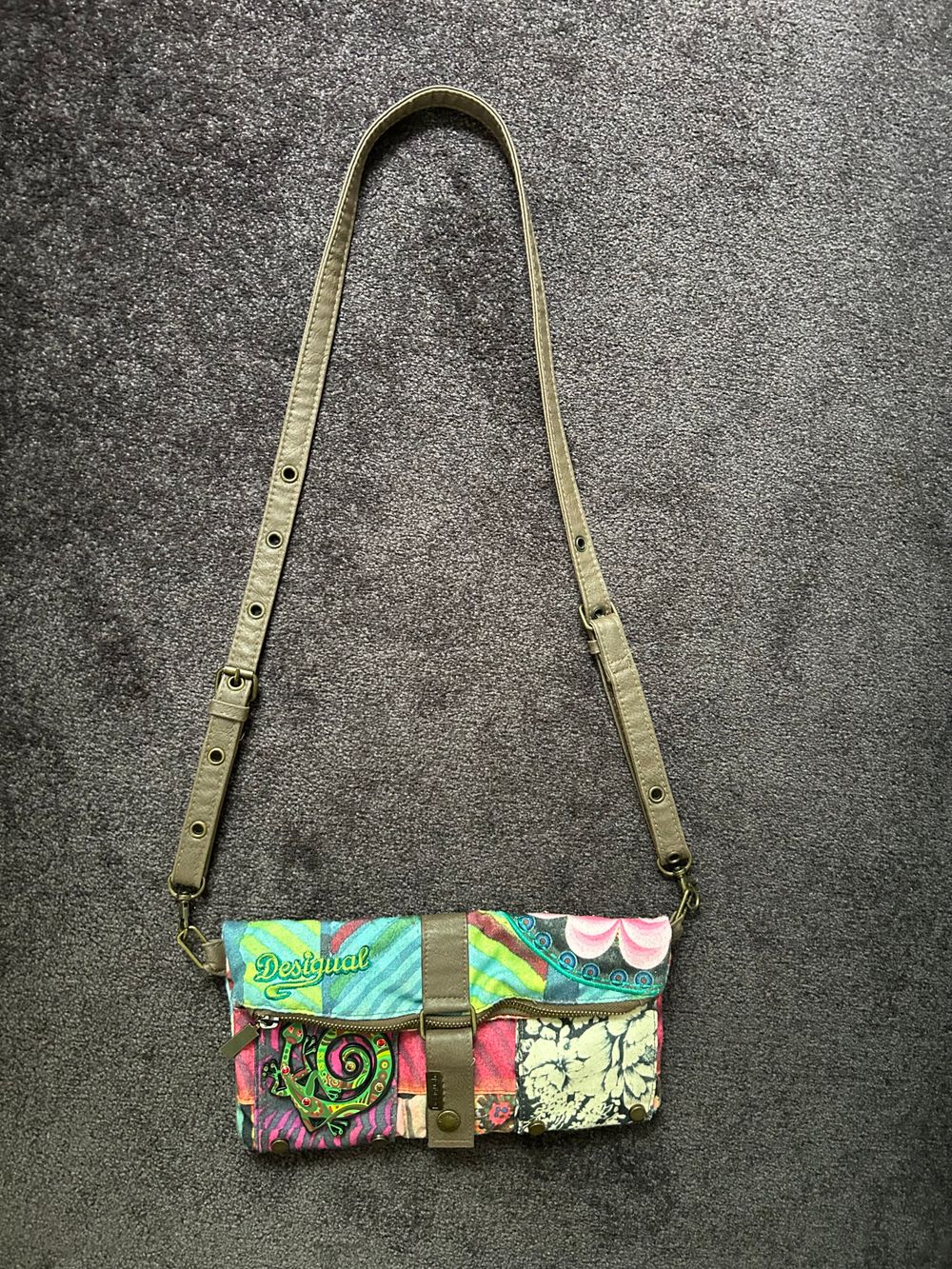 DESIGUAL Multicolor Patchwork Crossbody Bag