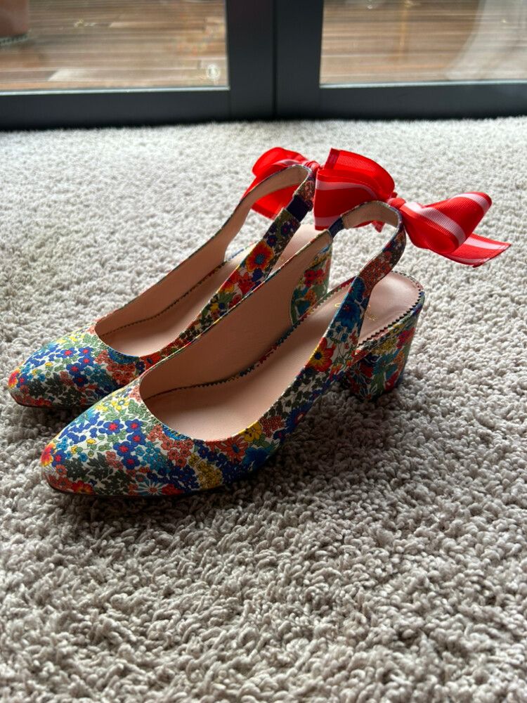 J.Crew x Liberty London Floral Slingback Sandals