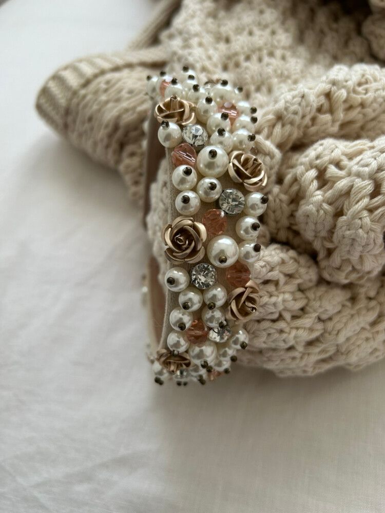 Review Pearl and Crystal Embellished Headband