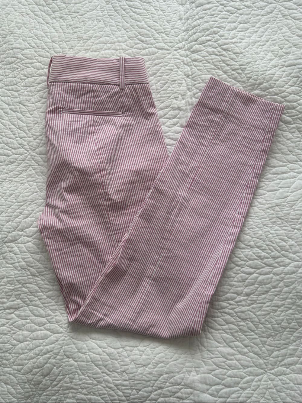 J.Crew Seersucker Striped Pants XS Tall