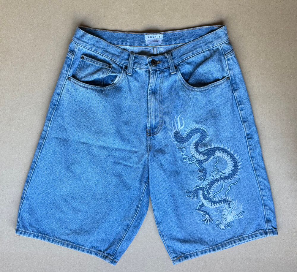 Absent Blue Denim Shorts
