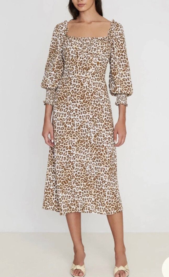 Faithfull the Brand midi dress. size 8