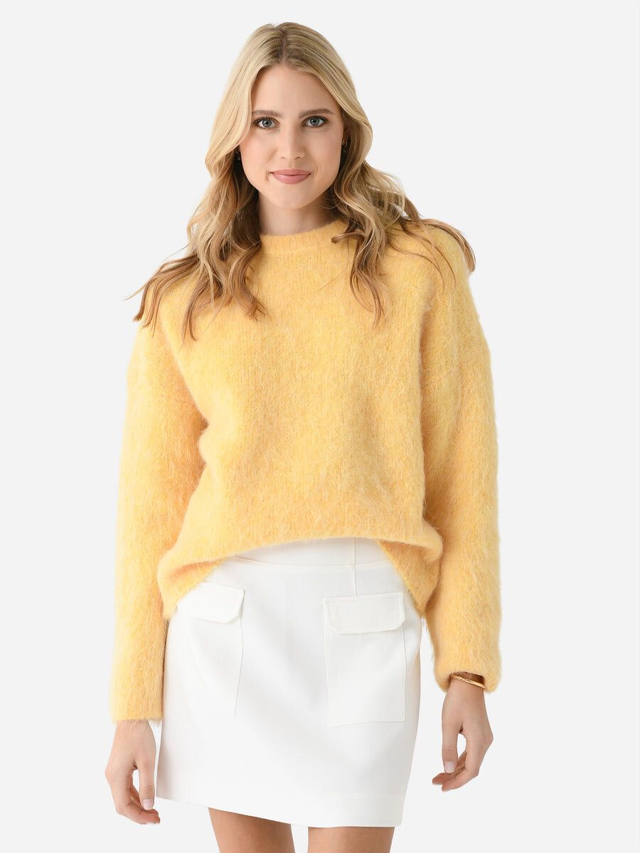 CLEA alpaca blend butter yellow knit | size L