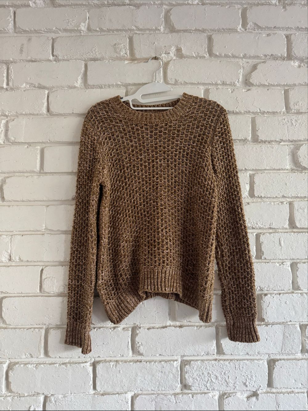 COS Brown Open Knit Jumper