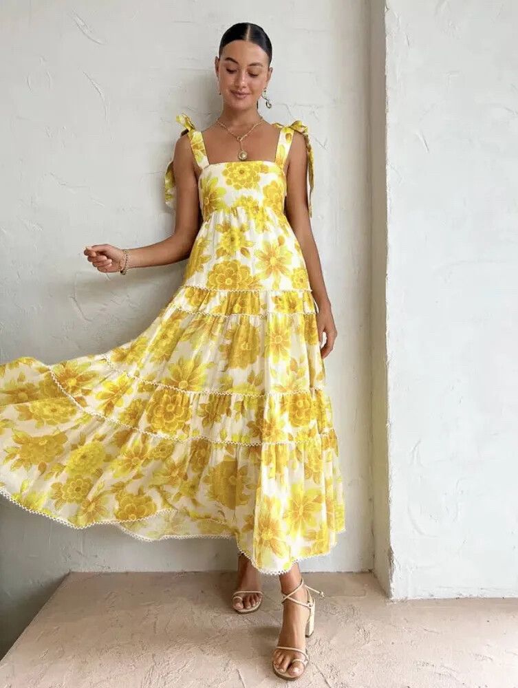 Alemais Sonny linen midi dress | size 6