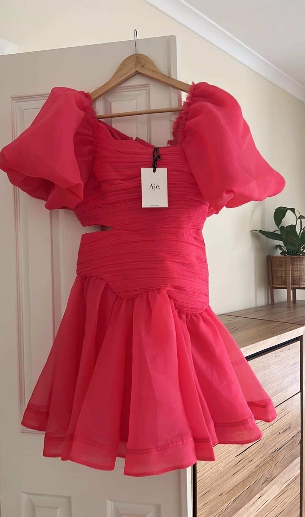 strapless open back dress Aje Hybrid Midi Dress