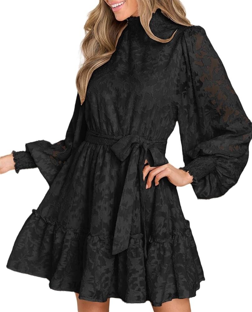Black ling sleeve dress