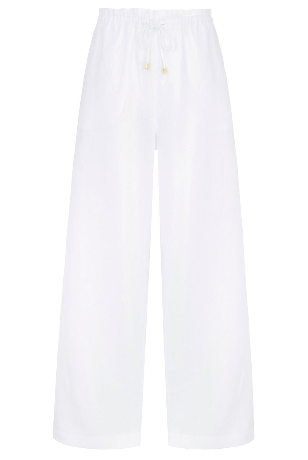 Huffer White Wide Leg Pants