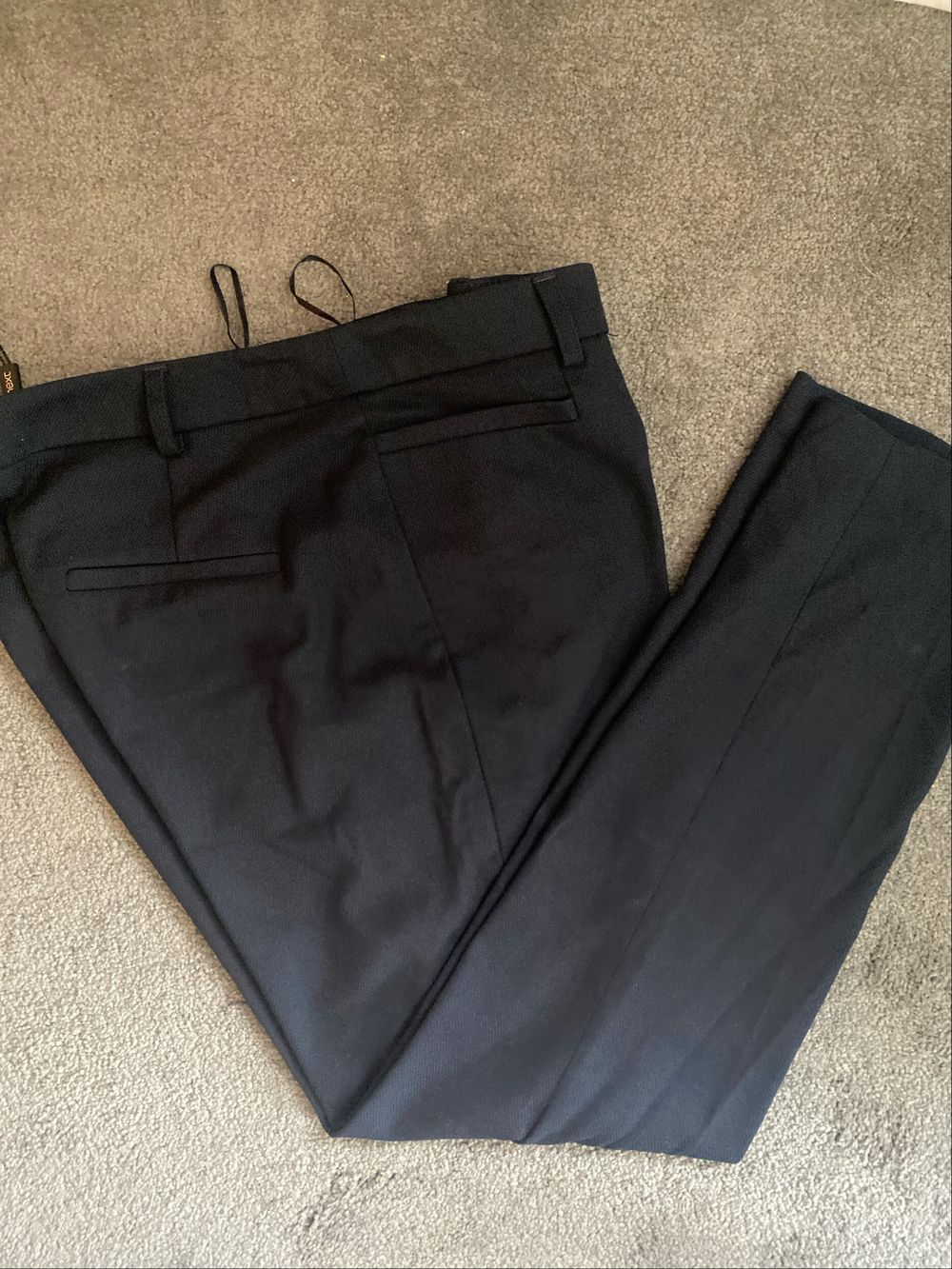 Next Navy Tailored Ankle Grazers