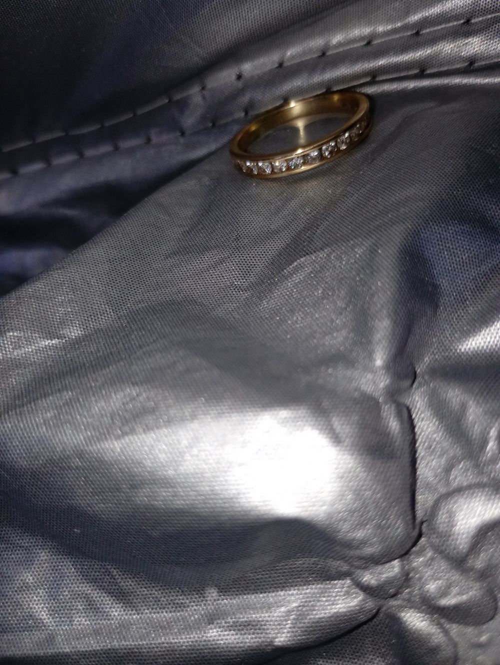 .34 14ct gold diamond band