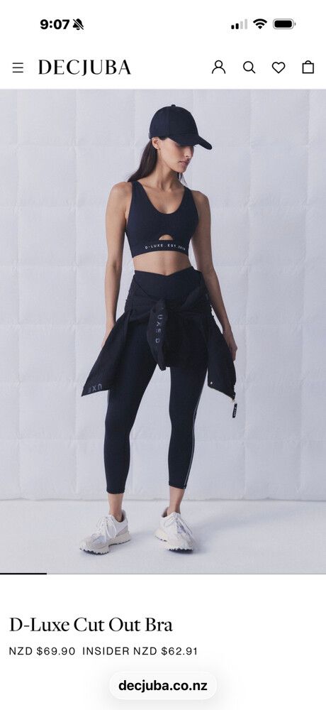 Decjuba Black D-Luxe Cut Out Bra