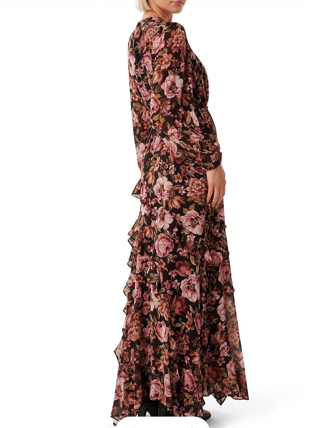 Forever New - Autumnal Floral Maxi Dress - Size 14
