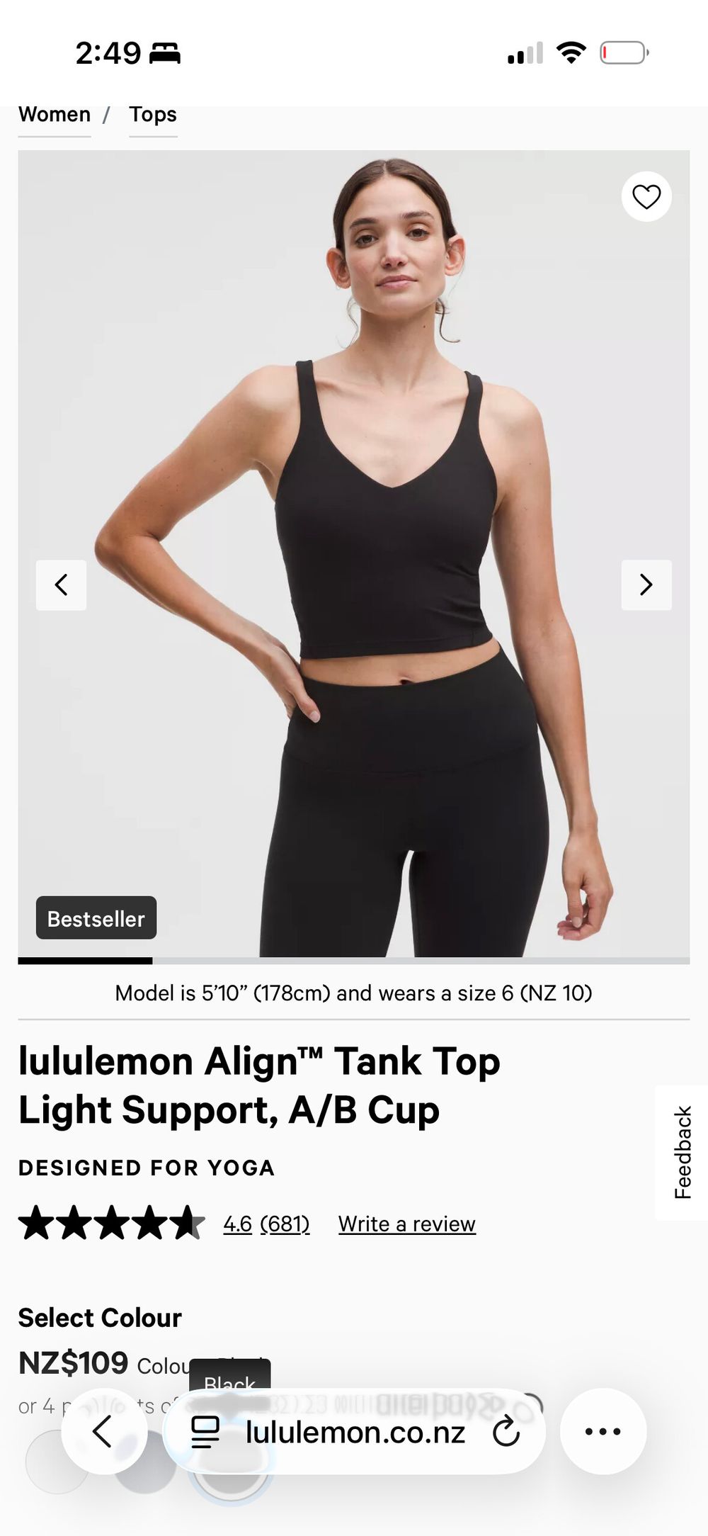 Lululemon Purple Align Tank Top