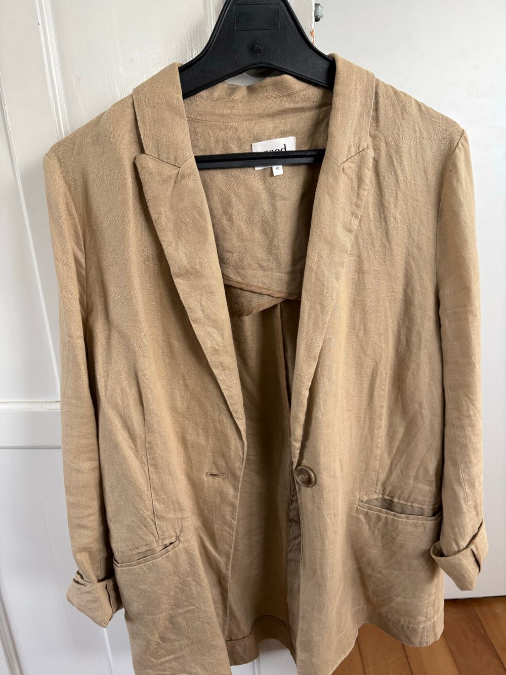 Seed Heritage Beige Linen Blazer size 10