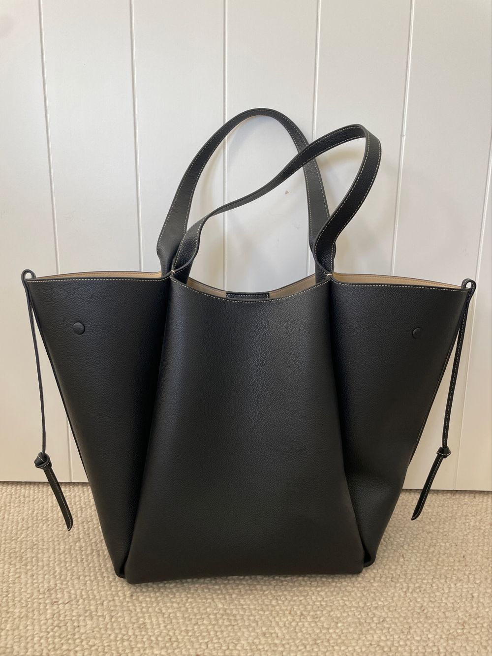 Polene - Polene Le Cabas, Black on Designer Wardrobe 