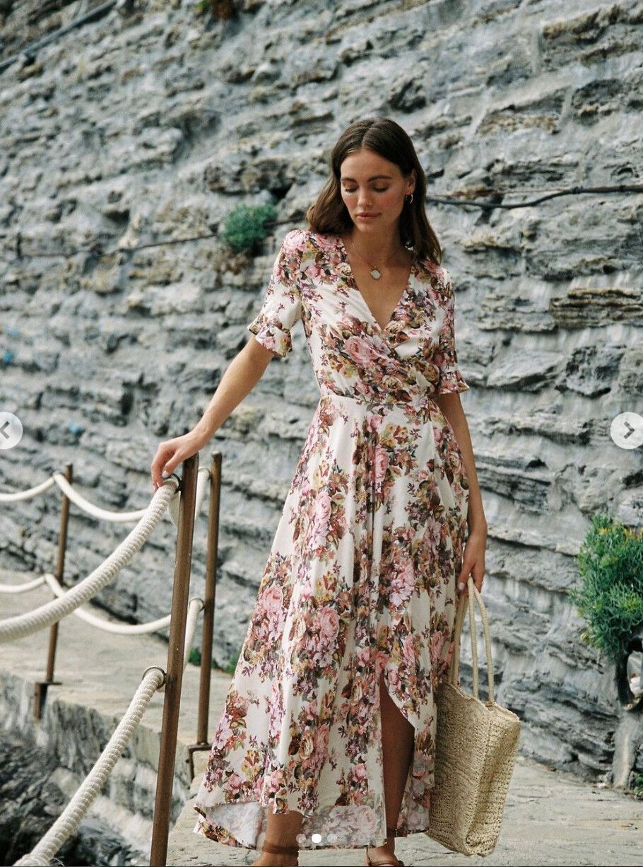 chinese dress ladies Frida Wrap Maxi Dress main image 1