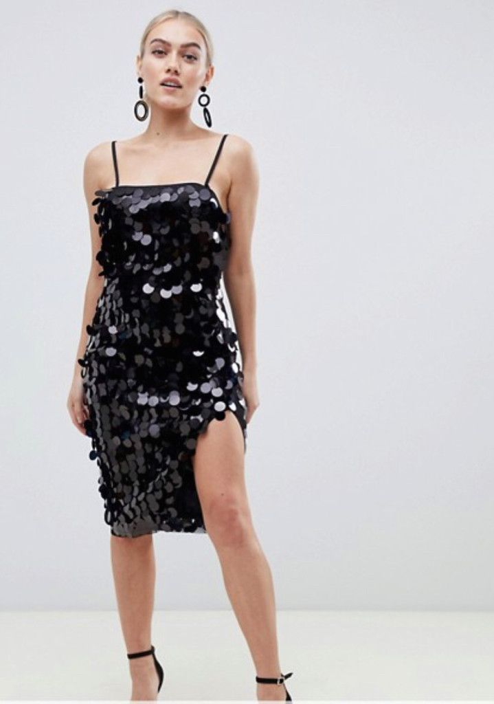 boohoo - Boohoo Black Sequin Dress on Designer Wardrobe boohoo - Boohoo Black Sequin Dress on Designer Wardrobe